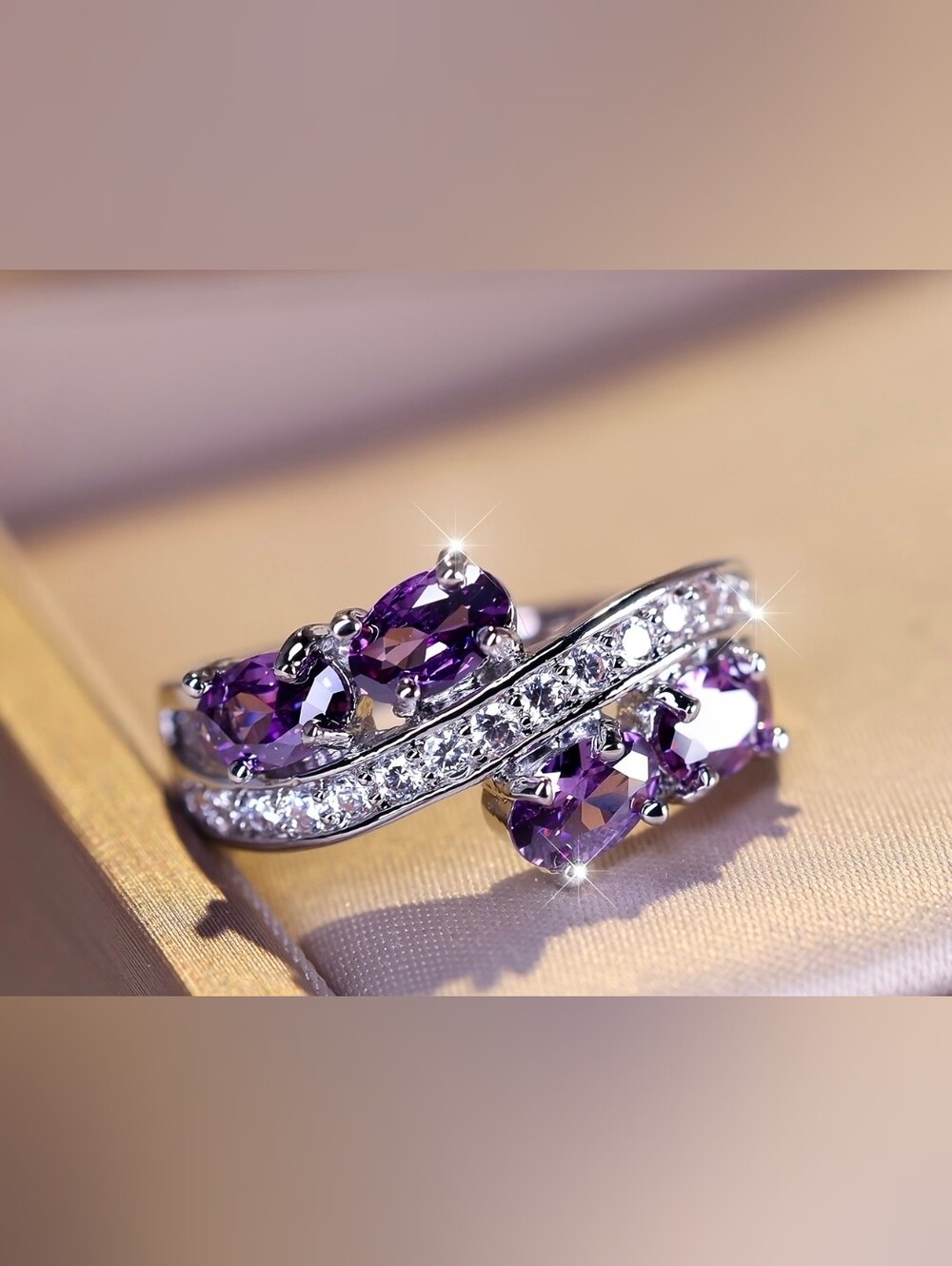 $8 Each Or Bundle 5/$20 Sterling Silver & Purple Amethyst Women's Ring